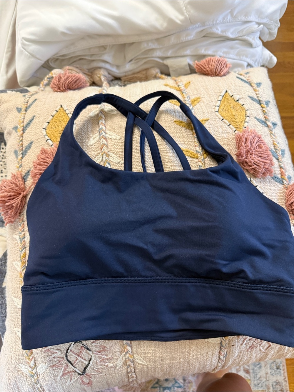 lululemon athletica Navy Double-Strap Sports Bra